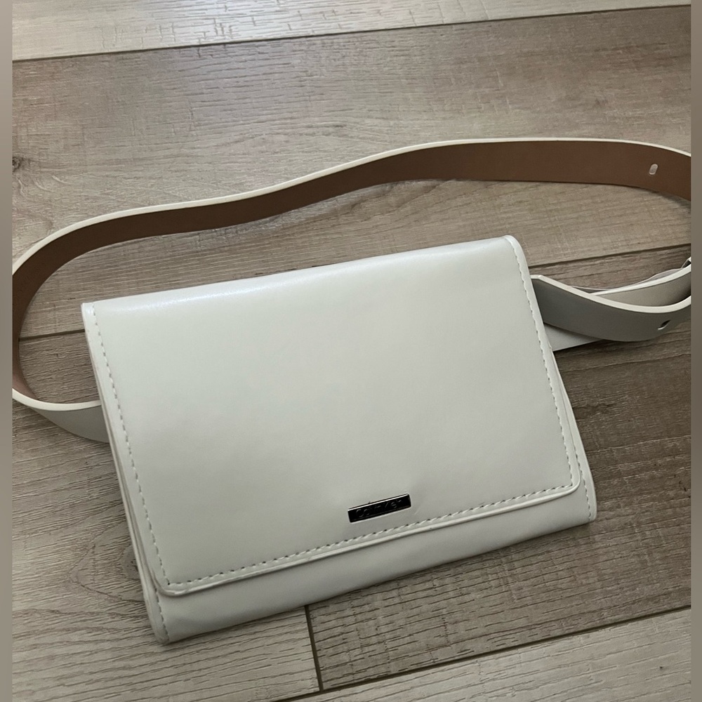 Calvin Klein Belt Bag | NWT | Ivory Leather | Size S/M